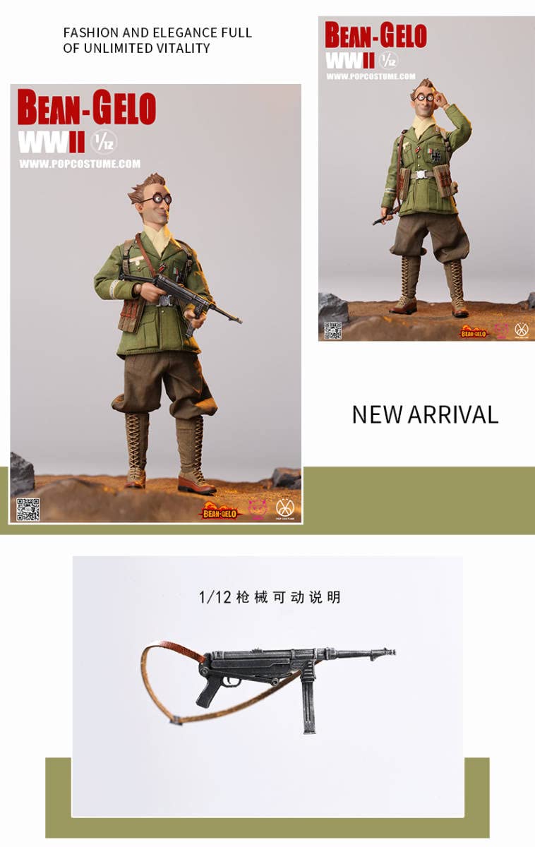Amazon.co.jp: POPTOYS 1/12 Bean Gelo 第八弾 WW2 Julian 未開封
